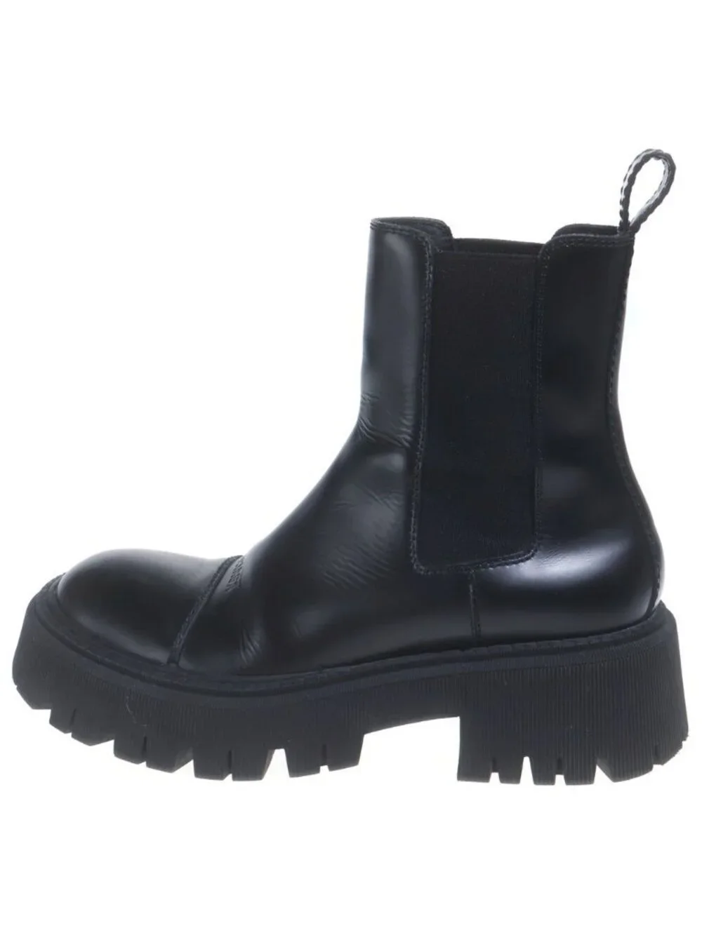 Balenciaga Tractor Bootie Boots Black